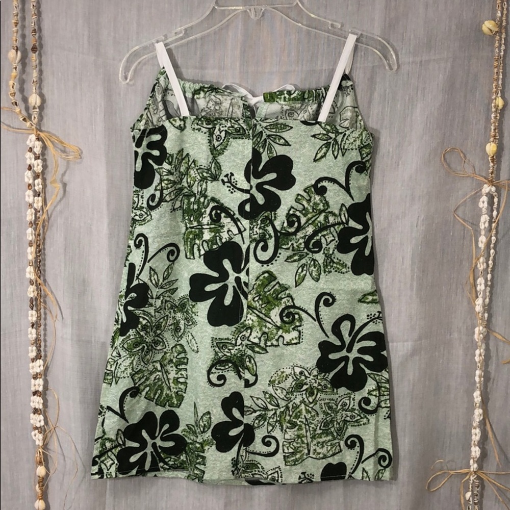 TAPA THREADS Short Aloha Dress Keyhole Tie Front - Picture 5 of 8